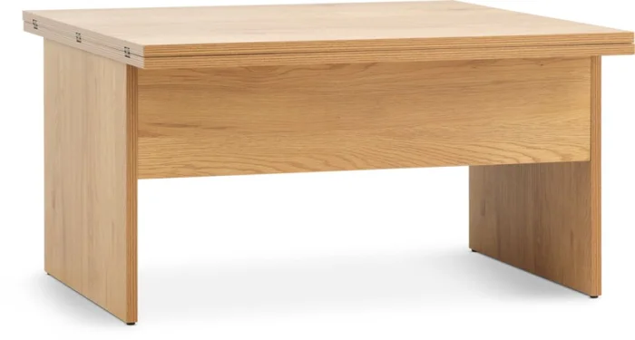 Mesa de centro VARDE L80/160 con tapa abatible roble en Madera natural - Mesas de arrimo, Uruguay | JYSK