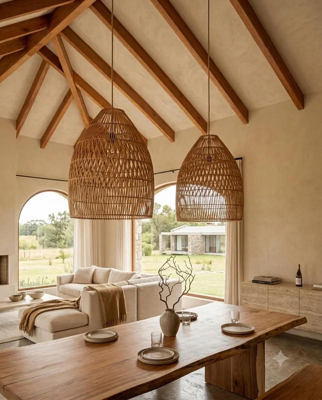 Pantalla Hanoi en Madera natural - Lámparas de mesa, Uruguay | Indrana, vista 4