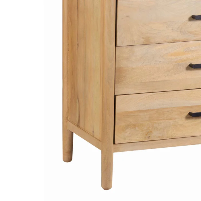 Cajonera 5 Cajones Madera-de-mango Natural-beige Woodside en Madera natural - Cómodas, Uruguay | Divino, vista 7