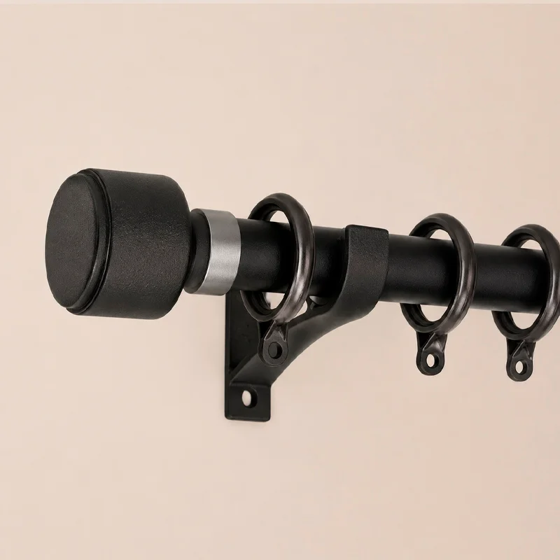 Barral para cortina 2mts en Negro - Textiles, Uruguay | Alta Gracia Deco, vista 3