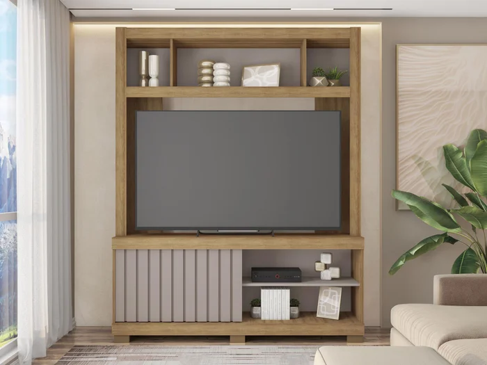 Producto: Modular Rack 128 de AMARELO en Madera natural - Muebles para TV, Uruguay | Amarelo