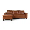 Rinconera Royale - Cuero Básico - Chaise Izquierdo - 457 (Brandy) en Blanco - Sillones y sofás, Uruguay | NYR, vista 2 de 5
