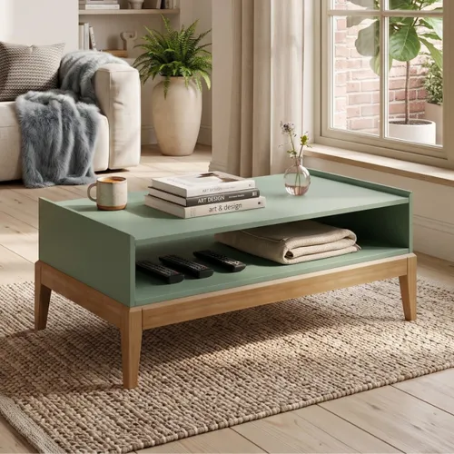 Mesa De Living - Linea Milão en Verde - Mesas de living, Uruguay | Rústico Hogar