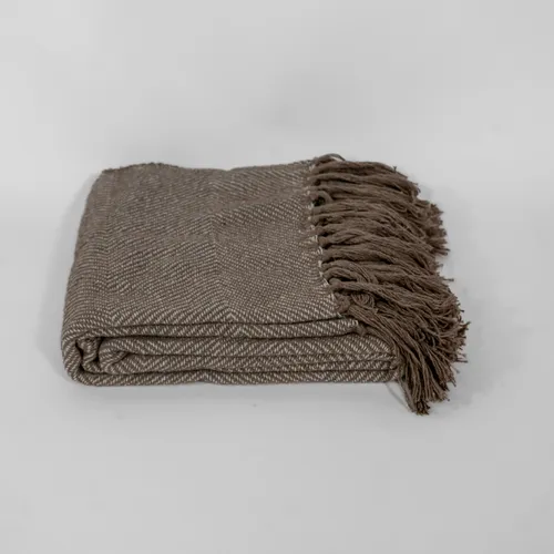 Manta Praga - Beige en Beige - Textiles, Uruguay | Indian