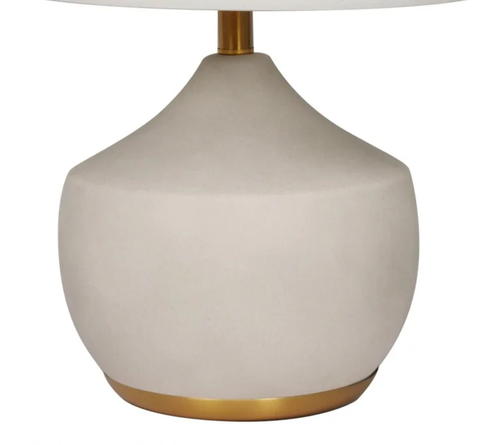 Lampara de mesa - Cerámica Gold en Beige - Lámparas de mesa, Uruguay | Rústico Hogar, vista 3