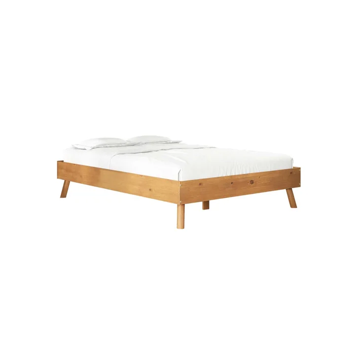 Cama 2 Plazas Madera Natural-beige Florida en Madera natural - Dormitorio, Uruguay | Divino, vista 2