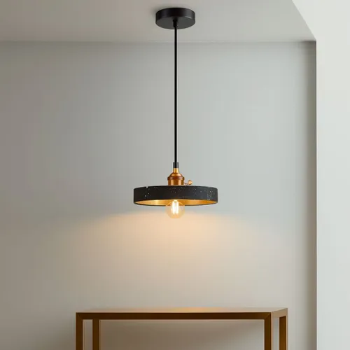 LUMINARIA DE TECHO TERRAZZO PLATE LIGHT Negro - Lámparas de mesa, Uruguay | Viasono