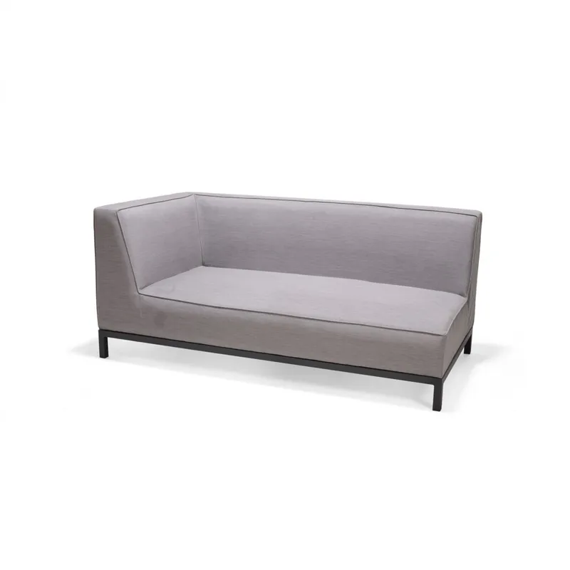 Modulo Sofá - 2 Cuerpos - Ruby en Gris - Muebles para el exterior, Uruguay | Rústico Hogar