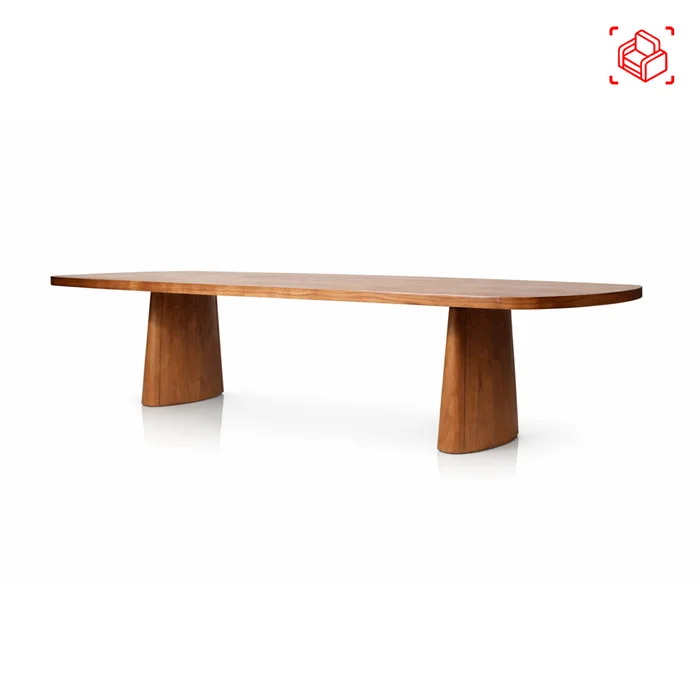Mesa De Comedor Madera Marron Florencia en Madera natural - Mesas de comedor, Uruguay | Divino, vista 3