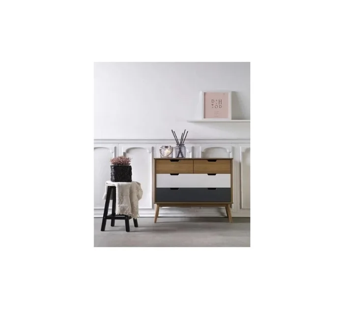 Comoda Cajonera Nordica, Madera - Cusco en Multicolor - Cómodas, Uruguay | Rústico Hogar, vista 2