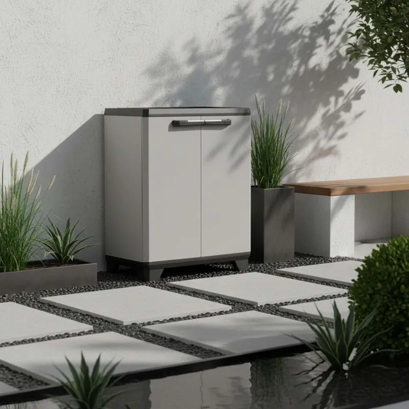Armario Base Polipropileno Gris Planet en Gris - Muebles para el exterior, Uruguay | Divino