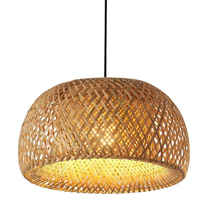 Luminaria Colgante Bamboo Ø 30cm en Marrón - Lámparas colgantes, Uruguay | Serlux