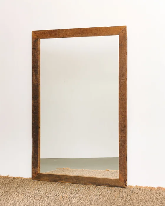 ESPEJO ESCORPIO 140x100 en Madera natural - Espejos, Uruguay | Fundamento Muebles