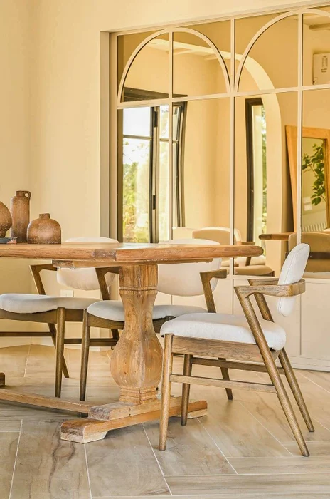 MESA COMEDOR DE OLMO ISABEL - 2.00 X 1.00 MTS en Madera natural - Mesas de comedor, Uruguay | La Iberica, vista 6