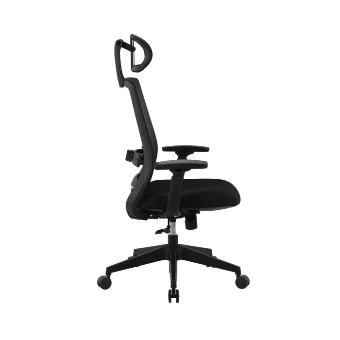 Silla De Oficina Malla-y-metal Negro 2788f-1m en Negro - Sillas de escritorio, Uruguay | Divino, vista 4
