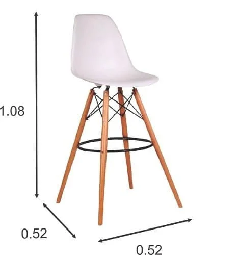Banqueta Eames Negra - Sillas, Uruguay | Lais Muebles, vista 2