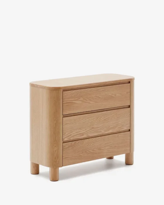 Cómoda Salaya de madera contrachapada de fresno FSC Mix Credit 120 x 80 cm en Madera natural - Cómodas, Uruguay | Kavehome