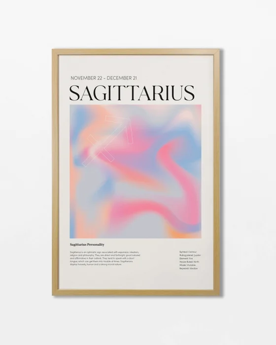 Signo Sagitario en Multicolor - Láminas, Uruguay | La Cuadrería