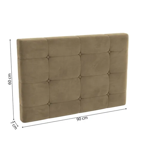 RESPALDO CABECERA RESPALDO 2 PLAZAS ESTOFADA ADAPT TERCIOPELO 90CM - BALTON HOGAR en Marrón - Respaldos de cama, Uruguay | Balton