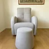 Butaca mecedora con puff — Serra Amoblamientos en Gris - Butacas, banquetas y puffs, Uruguay | Serra Amoblamientos, vista 2 de 3