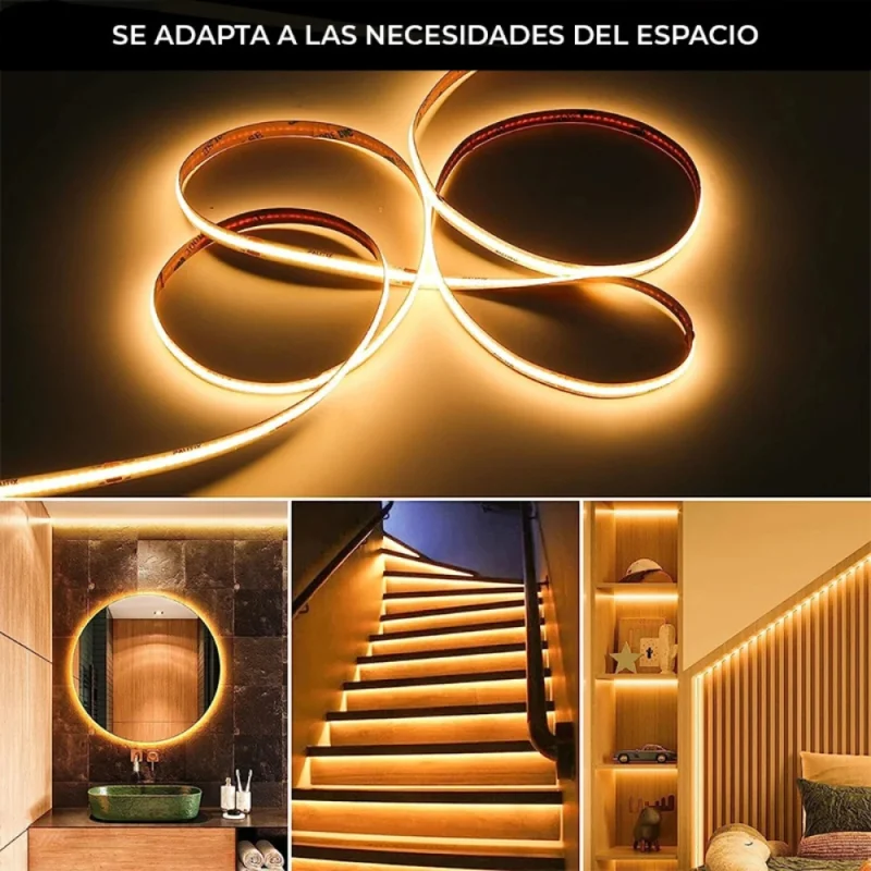 Cinta LED Strip Light 20W/M IP20 Luz Cálida en Blanco - Lámparas de pie, Uruguay | Serlux, vista 4