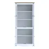 Promo Rack de Tv + Biblioteca con Cristalero Línea Naturale - Blanco en Blanco - Muebles para TV, Uruguay | La Cueva Muebles, vista 10 de 10