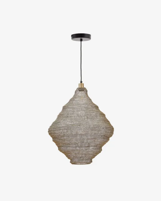 Lámpara de techo Sarraco de metal dorado - Ø 58 cm en Amarillo - Lámparas colgantes, Uruguay | Kavehome