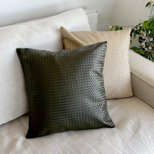 Funda almohadón PU - verde en Verde - Textiles, Uruguay | Buho Store