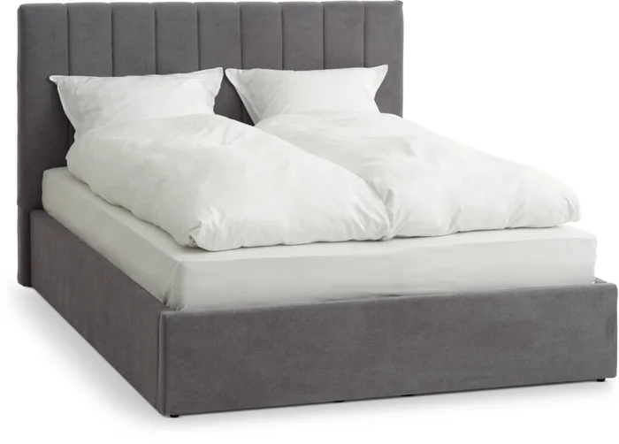 Estructura cama AGERFELD 2 Plazas 140x200 gris osc en Gris - Dormitorio, Uruguay | JYSK