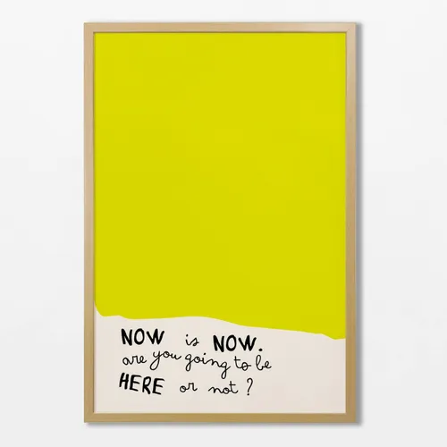 Now is Now en Amarillo - Láminas, Uruguay | La Cuadrería