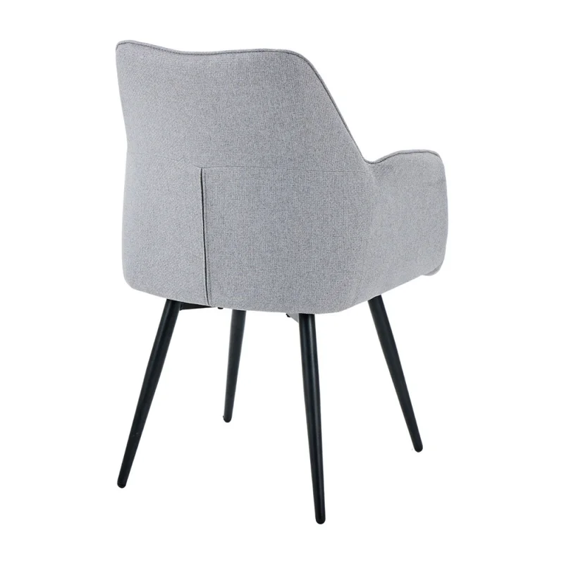 Silla Giratoria Lusso - Tela Rústica - W83 (Gris) en Gris - Butacas, banquetas y puffs, Uruguay | NYR, vista 3