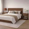 Respaldo de Sommier C/ 2 Mesas de Luz - MDP - DAKAR en Marrón - Dormitorio, Uruguay | Mulata, vista 2 de 6