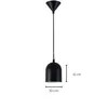 Luminaria Colgante Dalu Negra ø 10 cm en Negro - Lámparas colgantes, Uruguay | Unilux, vista 4 de 4