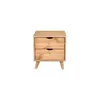 Mesa De Luz Madera Maciza Nordica 2 Cajones - Linea Dublin en Madera natural - Mesas de luz, Uruguay | Rústico Hogar, vista 1 de 4