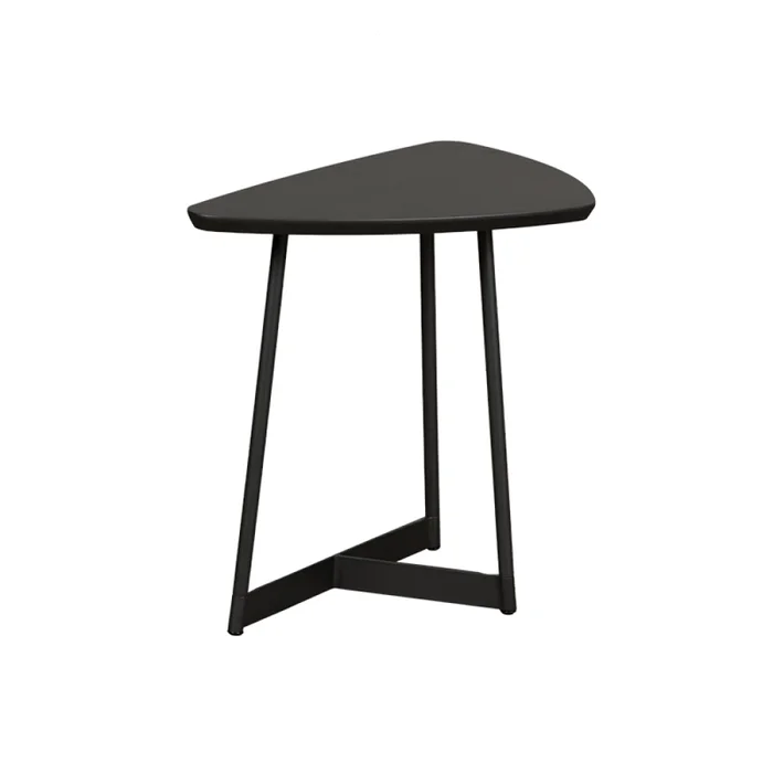 MESA LATERAL TRIANGULAR - MADERA GRAFITO en Gris - Mesas de living, Uruguay | Champagne Home