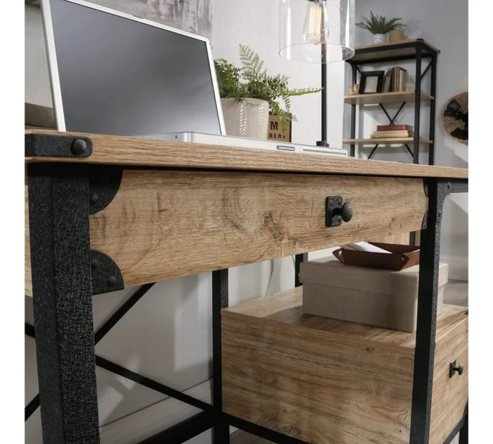Escritorio Cajonera Doble - Sauder en Madera natural - Escritorios, Uruguay | Ecowood, vista 3