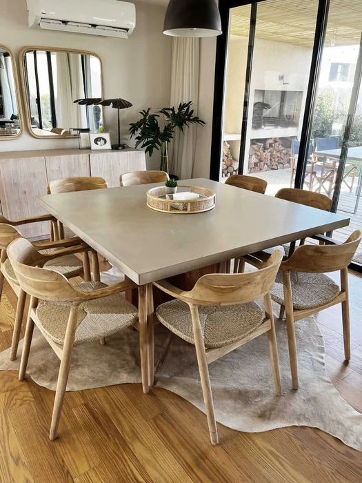 Mesa de comedor CASPIO en Gris - Mesas de comedor, Uruguay | Mezcla