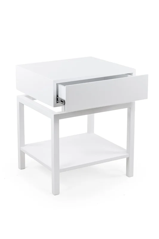 MESA DE LUZ IDEALE LACA BLANCA 50X44X60H - Mesas de luz, Uruguay | Vinibel, vista 3