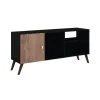 Rack Tv Linea Retro Mesa De Living 1 Puerta Rt3014 Negro en Negro - Muebles para TV, Uruguay | Soy Hogar, vista 2