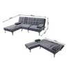 Sofá Cama con Chaise Long Gris - Sillones y sofás, Uruguay | Lais Muebles, vista 3 de 5