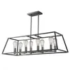 Colgante trapecio para 8 lámparas negro 89cm E27 en Negro - Lámparas colgantes, Uruguay | Iluminica, vista 2 de 3