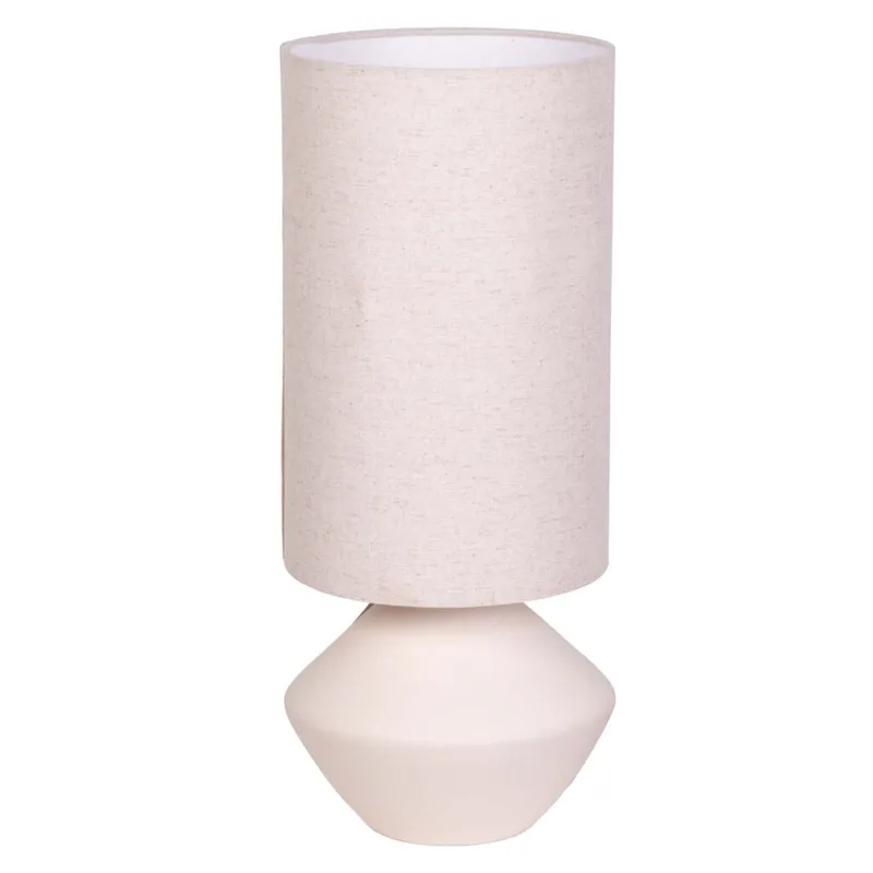 Lámpara De Mesa Ml2591 Blanco Cerámica Ml259176 en Blanco - Lámparas de mesa, Uruguay | Divino