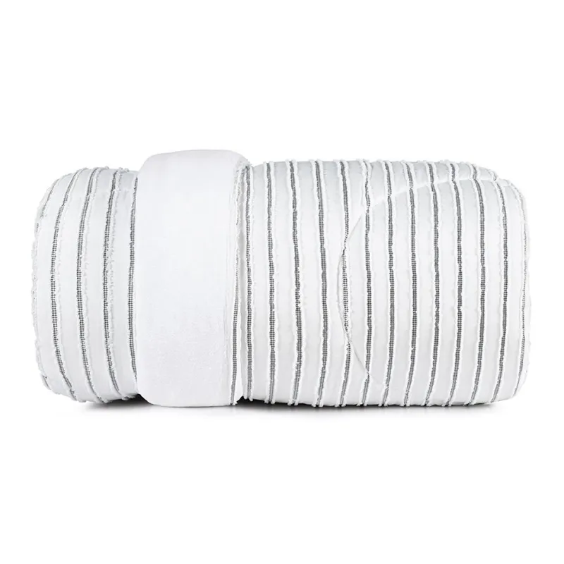 Acolchado Queen - Raya blanco 2,60m x 2,35m en Blanco - Textiles, Uruguay | Decohogar