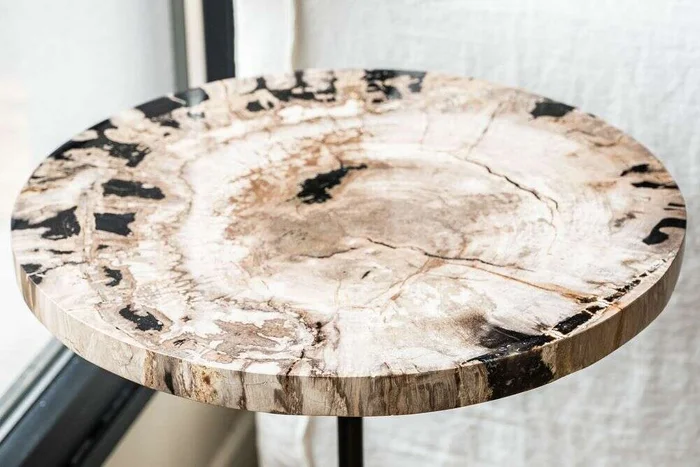 MESA PETRIFICADA TUBIANA - BASE CEMENTO - 45 CM - Mesas de living, Uruguay | La Iberica, vista 5