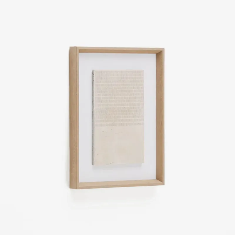 Cuadro Sormina - con rayas superiores marrón 30 x 40 cm en Beige - Decoración de pared, Uruguay | Kavehome