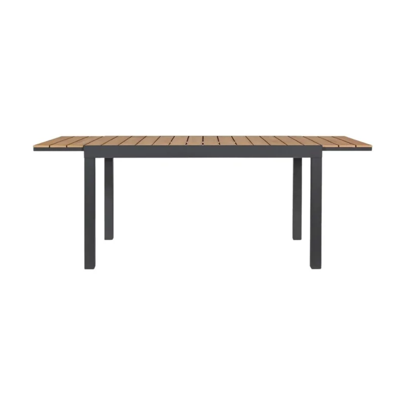 Mesa de jardin extensible Osaka - Negra en Negro - Muebles para el exterior, Uruguay | La Cueva Muebles, vista 3