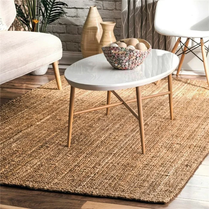 ALFOMBRA DE YUTE 120x160CM NATURAL en Madera natural - Alfombras, Uruguay | Koz, vista 2