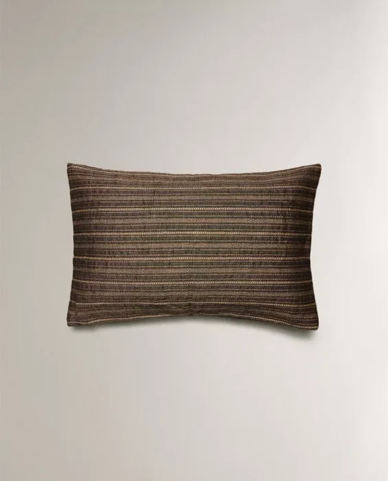 FUNDA COJÍN RAYAS en Marrón - Textiles, Uruguay | Zara Home, vista 2