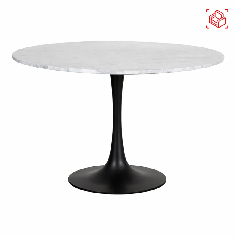 Mesa De Comedor Marmol Negro Tulip en Negro - Mesas de comedor, Uruguay | Divino, vista 4