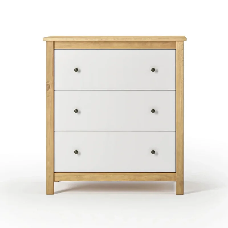 Cómoda 3 Cajones - Línea Maden - Blanco en Blanco - Cómodas, Uruguay | Ecowood, vista 4